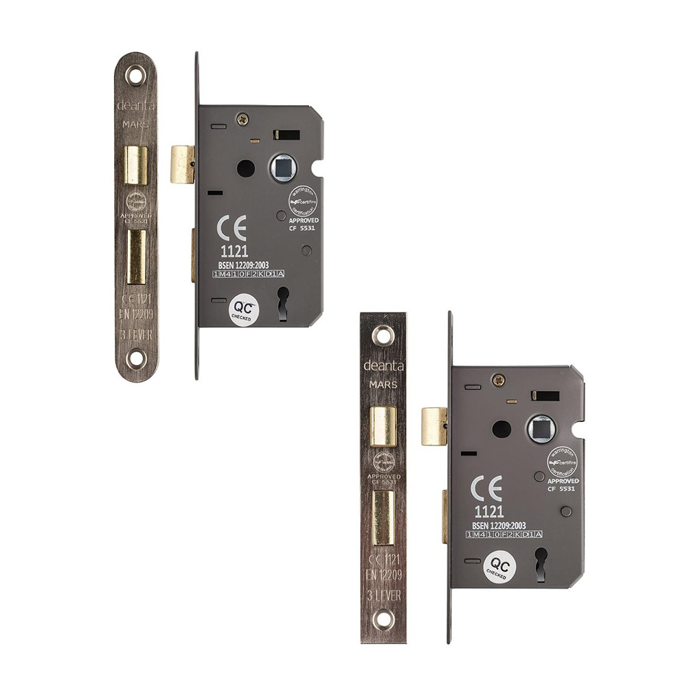Deanta 3 Lever 2.5 Inch Mortice Sash Lock
