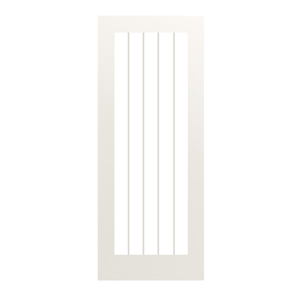 Deanta Ely Cottage White Primed Fully Glazed Internal Door