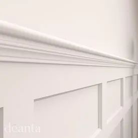 Deanta White Primed Bullnose Moulding 2400mm x 25mm x 45mm - Pack of 2