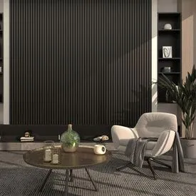 Deanta Immerse Black Acoustic Wall Panel - 2400mm x 600mm x 21mm