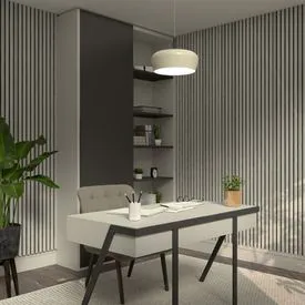 Deanta Immerse Light Grey Ash Acoustic Wall Panel - 2400mm x 600mm x 21mm