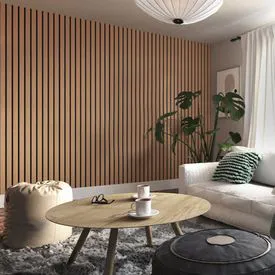Deanta Immerse Oak Plus Acoustic Wall Panel - 2400mm x 600mm x 21mm
