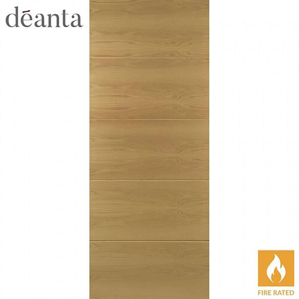 Deanta Augusta Fully Finished Oak Internal Flush FD30 Fire Door