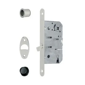 Deanta Sliding Door Hook Lock - Satin Chrome