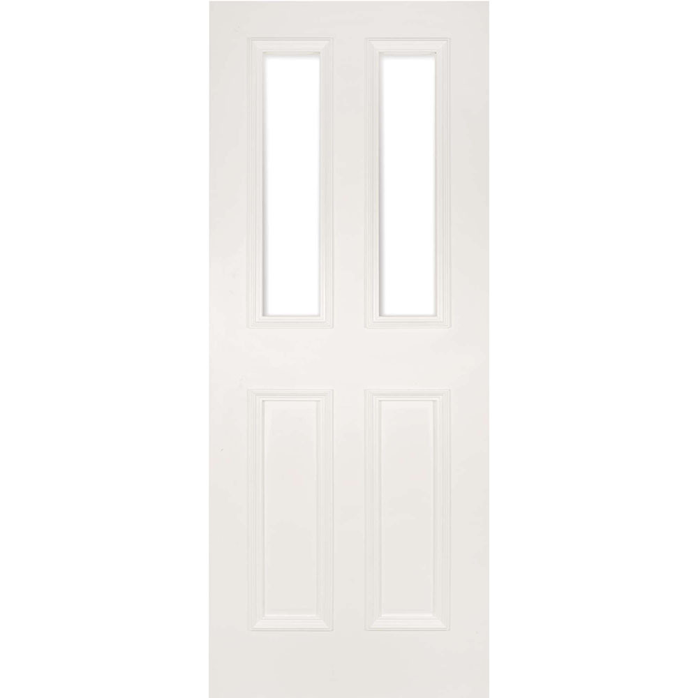 Deanta Rochester White Primed Clear Glass Internal Door