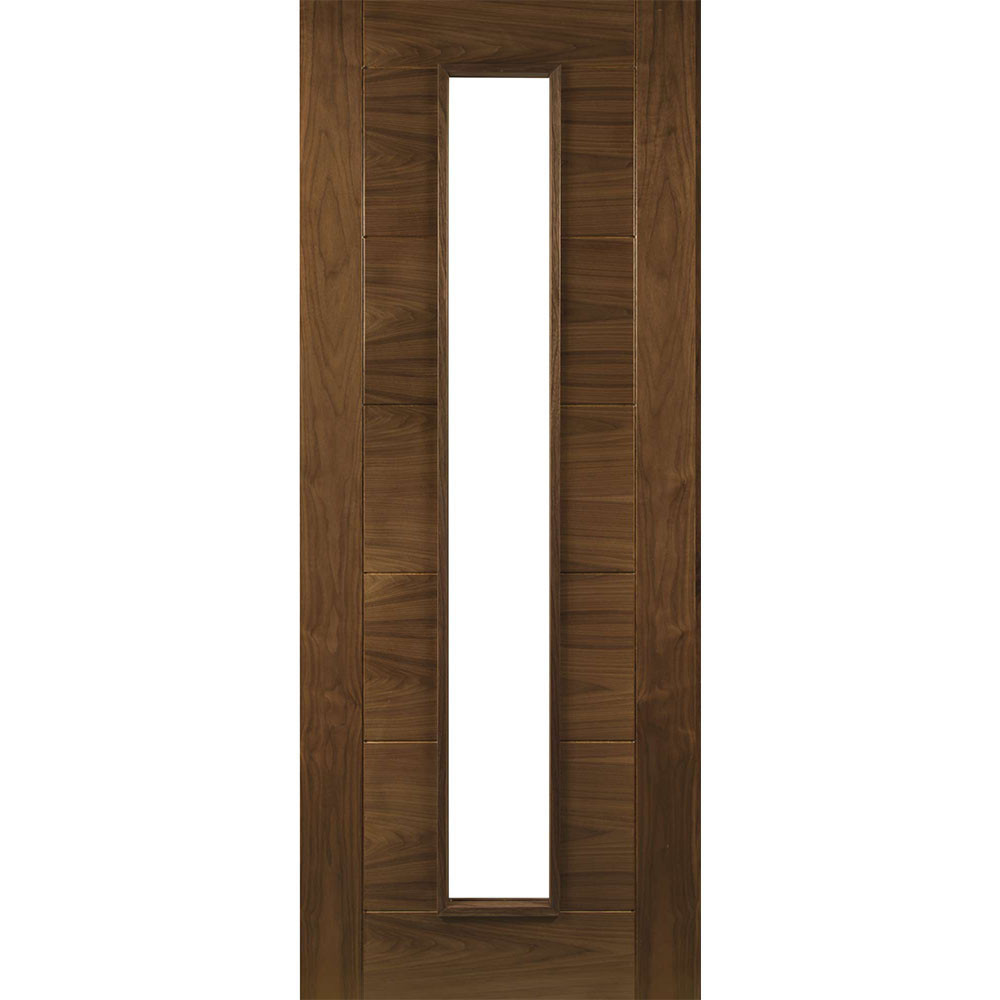 Deanta Seville Fully Finished Walnut 1 Light Glass Internal Door