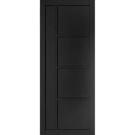Deanta Brixton Urban Industrial Fully Finished Black Internal Door