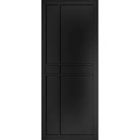 Deanta Dalston Urban Industrial Fully Finished Black Internal Door
