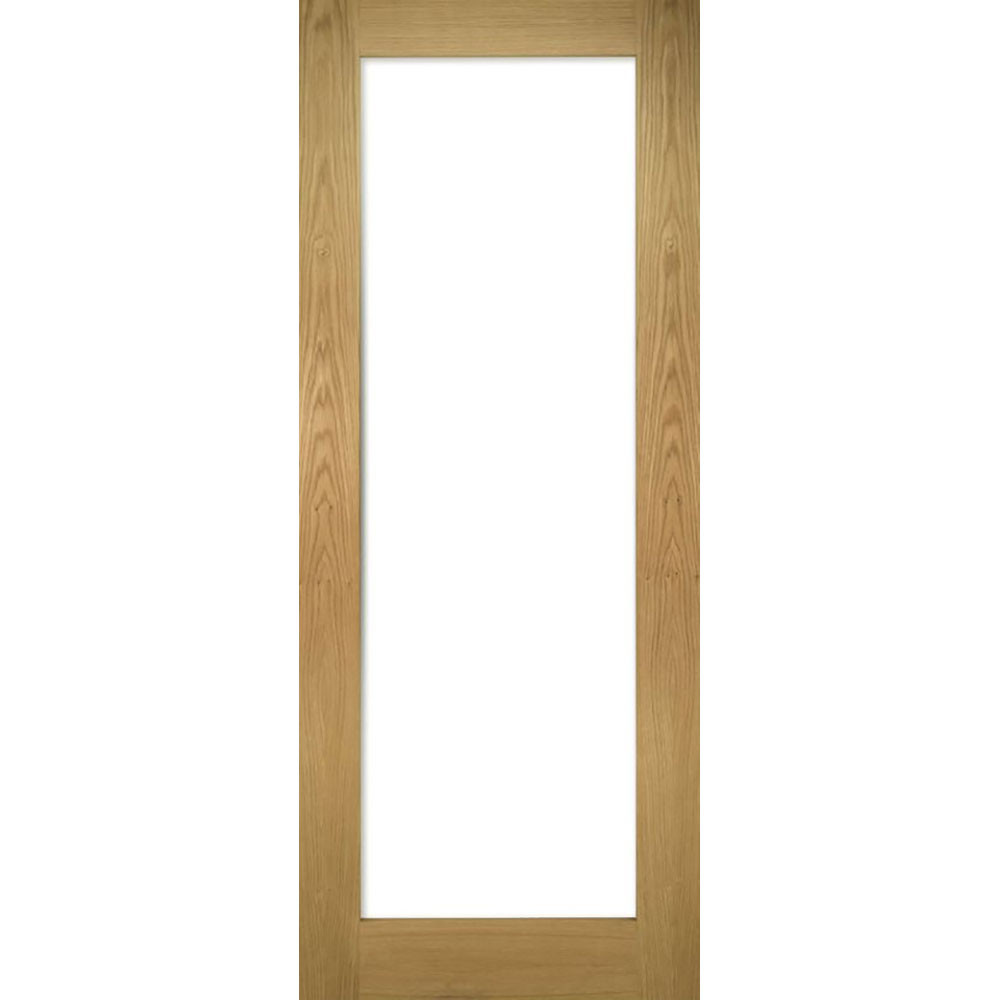 Deanta Walden Unfinished Oak Clear Glass Internal Door