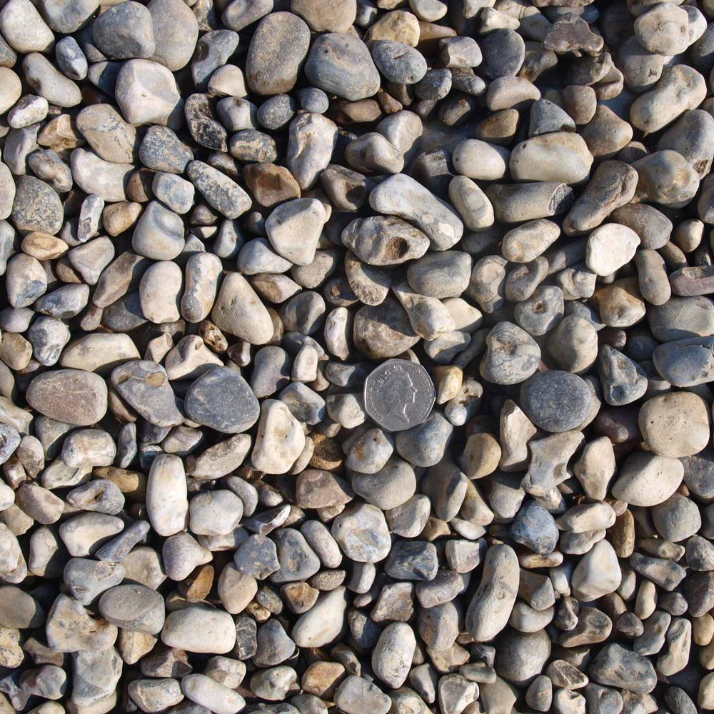 Deco-Pak Heritage Stone 20mm Oyster Pearl Gravel - 750kg Bulk Bag