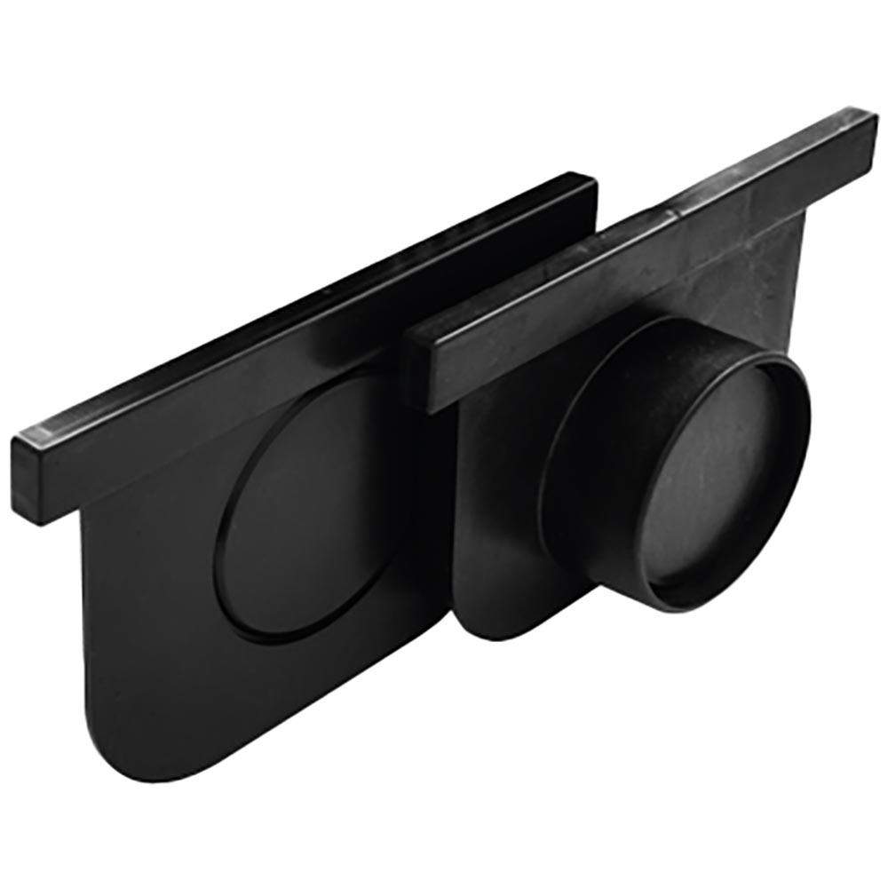 Dek-Drain Black Cetus C250 Channel Drain End Caps - Pack Of 3 Hdpe