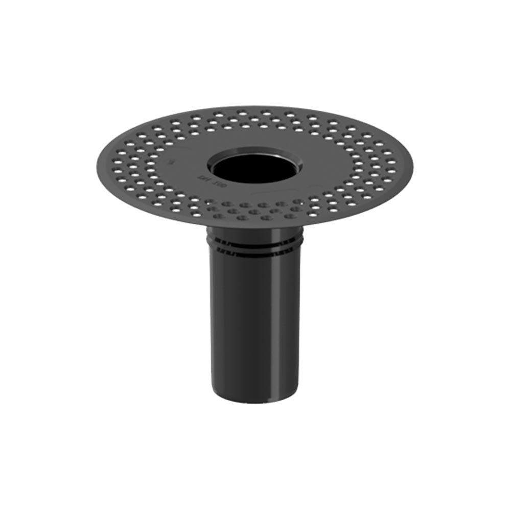 Deks Black Flat Roof Round 100Mm Roof Drain Outlet - Tpe