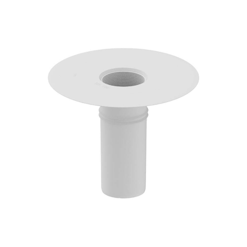 Deks White Flat Roof Round 100Mm Roof Drain Outlet - Tpo