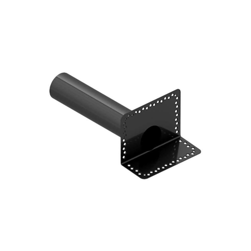 Deks Black Flat Roof Round 110Mm Horizontal Parapet Drain - Tpe