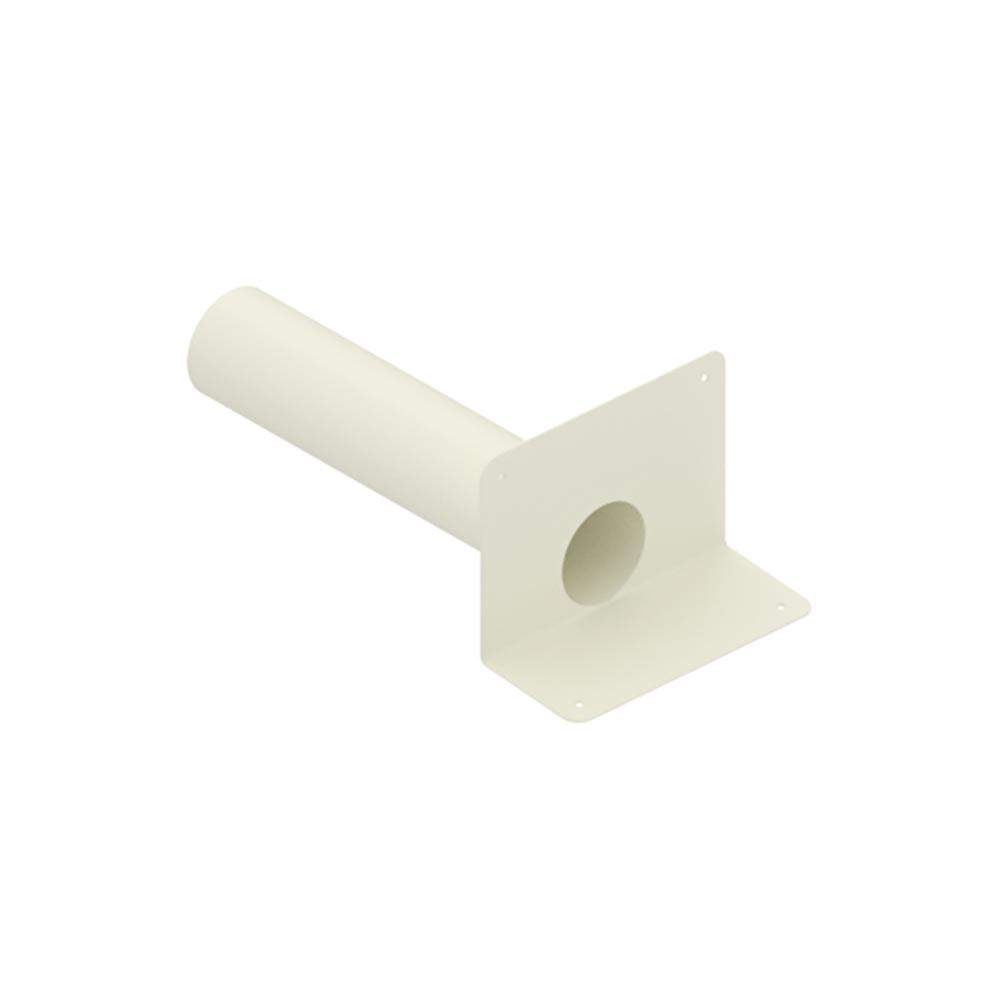 Deks White Flat Roof Round 110Mm Horizontal Parapet Drain - Pvc