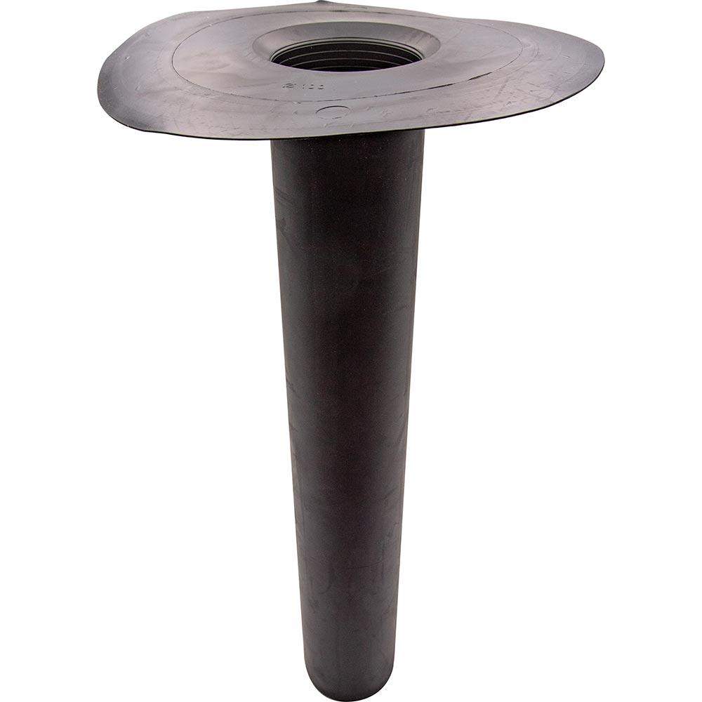 Deks Black Flat Roof Round 110Mm Industrial Roof Drain Outlet - Epdm