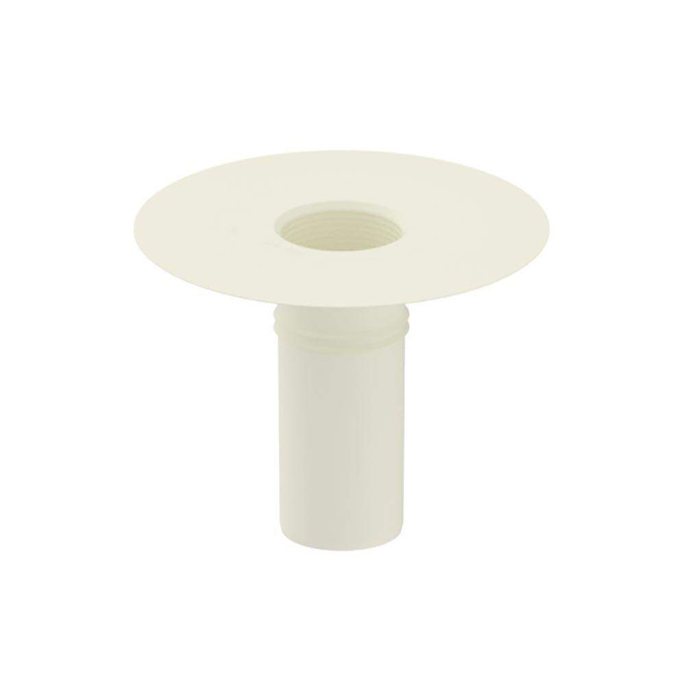 Deks White Flat Roof Round 110Mm Roof Drain Outlet - Pvc
