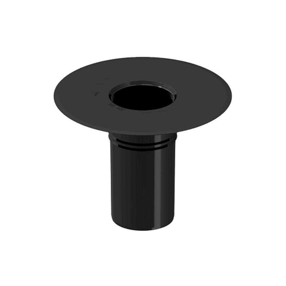 Deks Black Flat Roof Round 125Mm Roof Drain Outlet - Epdm