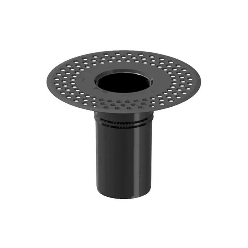 Deks Kit DEKS Flat Roof Round 125mm Roof Drain Outlet - Black TPE | Roofing ...