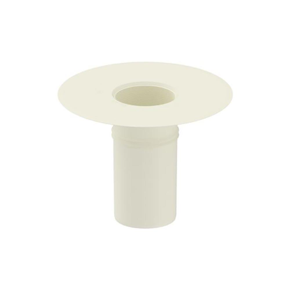 DEKS Flat Roof Round 125mm Roof Drain Outlet - White PVC | Drainage ...
