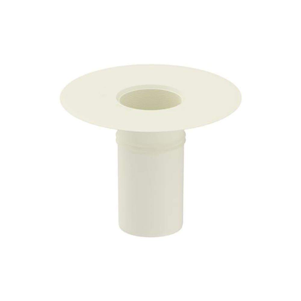 Deks White Flat Roof Round 125Mm Roof Drain Outlet - Pvc