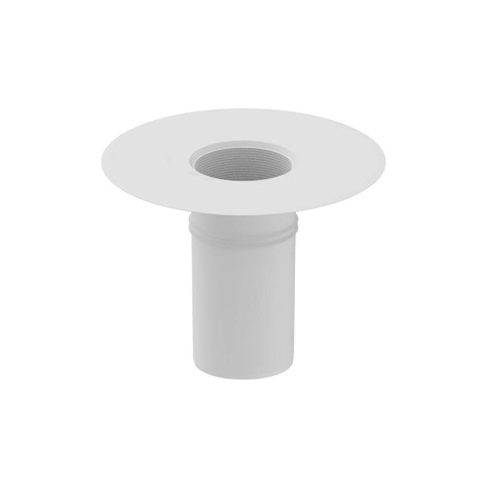Deks White Flat Roof Round 125Mm Roof Drain Outlet - Tpo