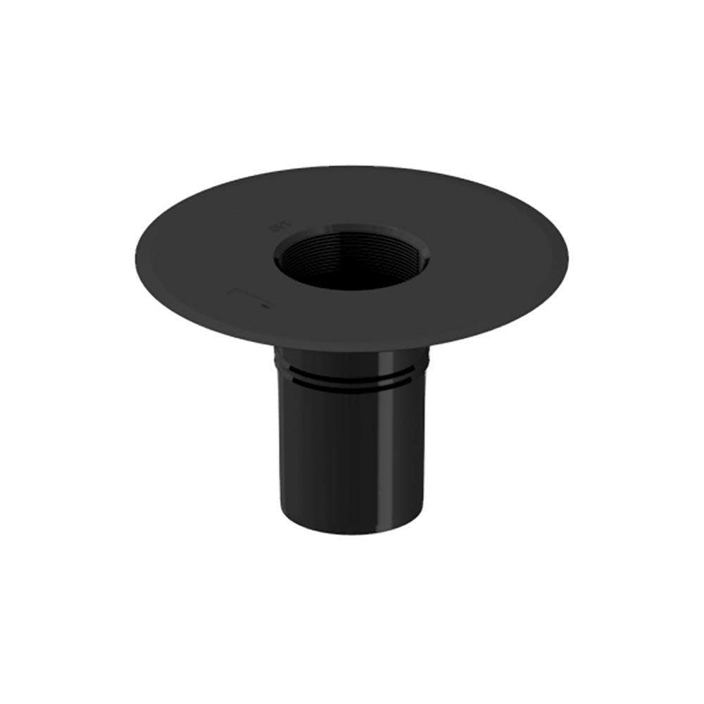 Deks Black Flat Roof Round 140Mm Roof Drain Outlet - Epdm