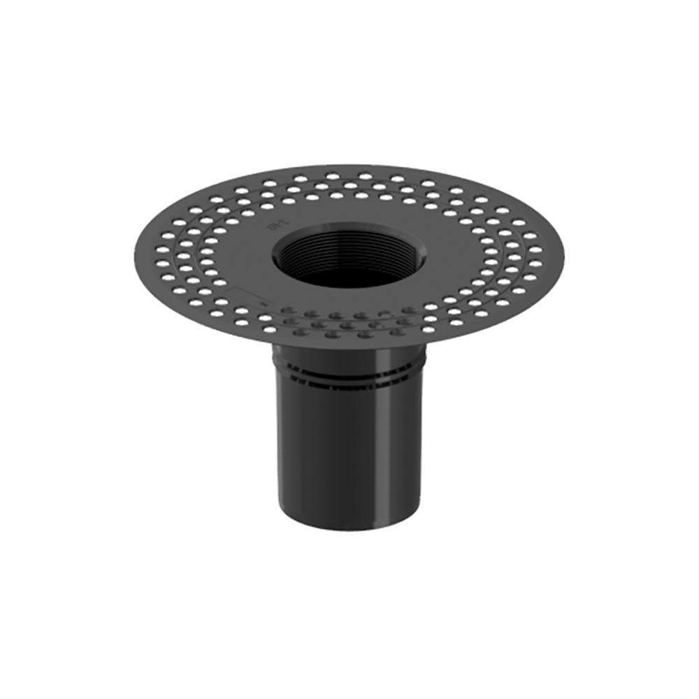 Deks Black Flat Roof Round 140Mm Roof Drain Outlet - Tpe
