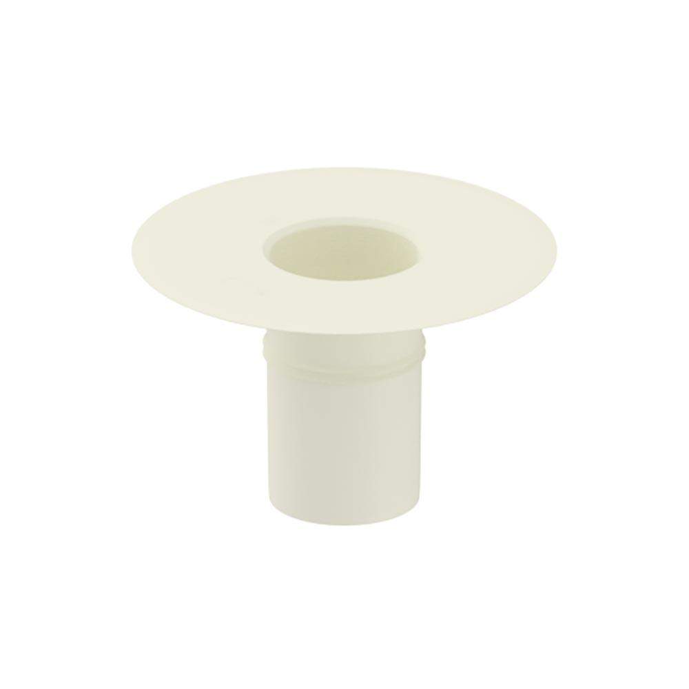 DEKS Flat Roof Round 150mm Roof Drain Outlet - White PVC