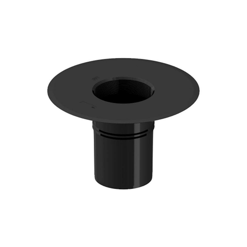 Deks Black Flat Roof Round 160Mm Roof Drain Outlet - Epdm