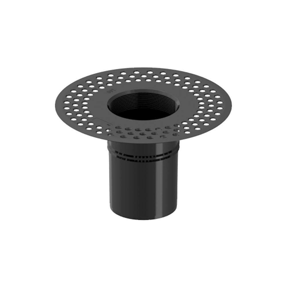 Deks Black Flat Roof Round 160Mm Roof Drain Outlet - Tpe