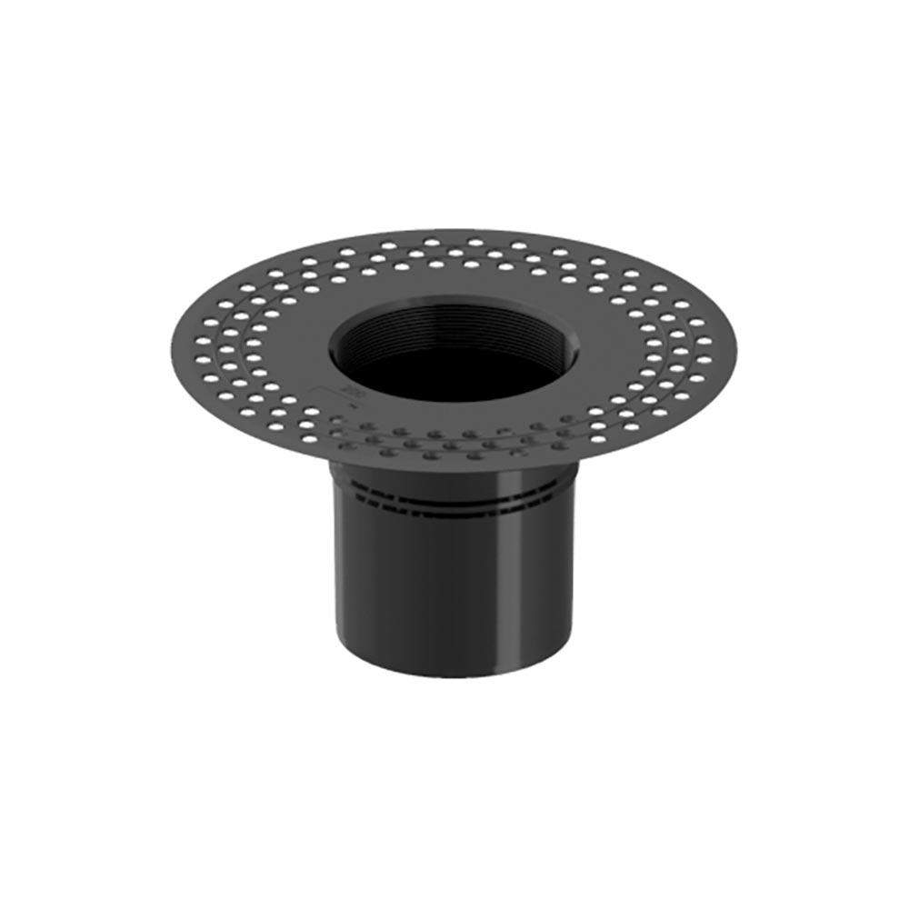 Deks Black Flat Roof Round 200Mm Roof Drain Outlet - Tpe