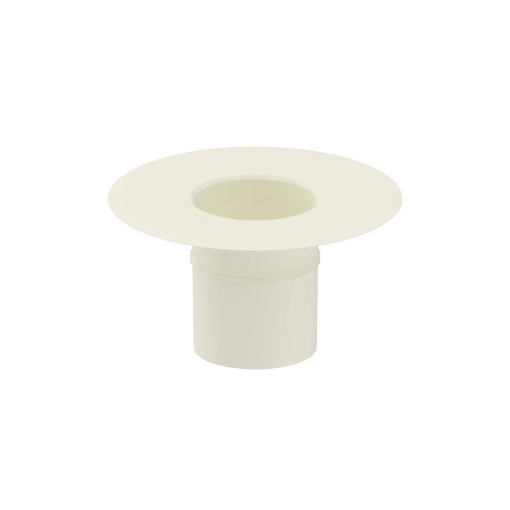 Deks White Flat Roof Round 200Mm Roof Drain Outlet - Pvc