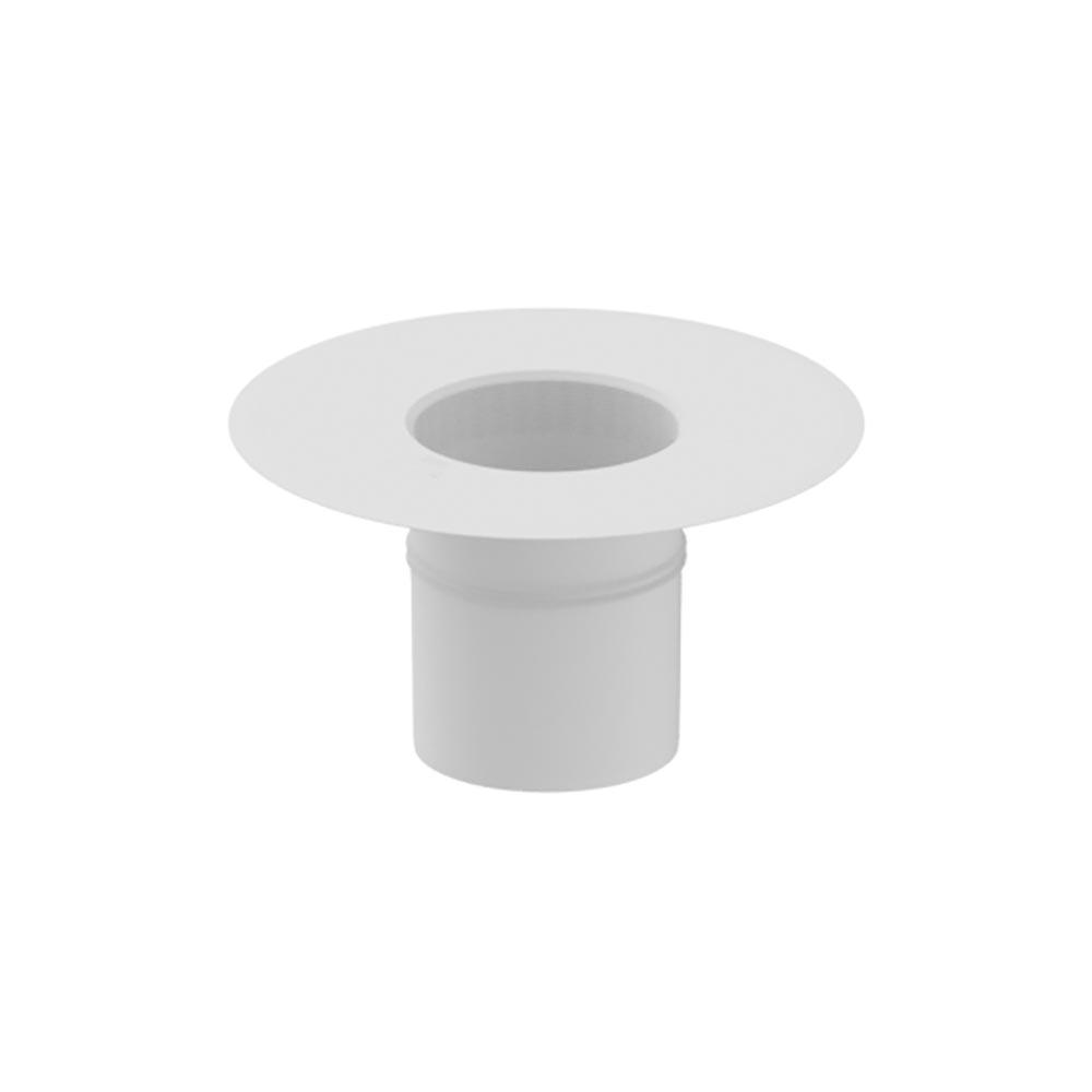 DEKS Flat Roof Round 200mm Roof Drain Outlet - White TPO | Roofing ...