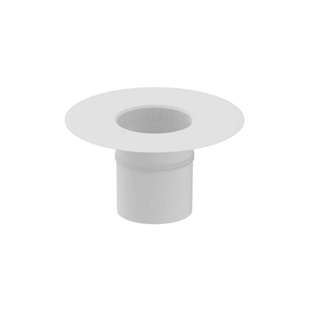Deks White Flat Roof Round 200Mm Roof Drain Outlet - Tpo
