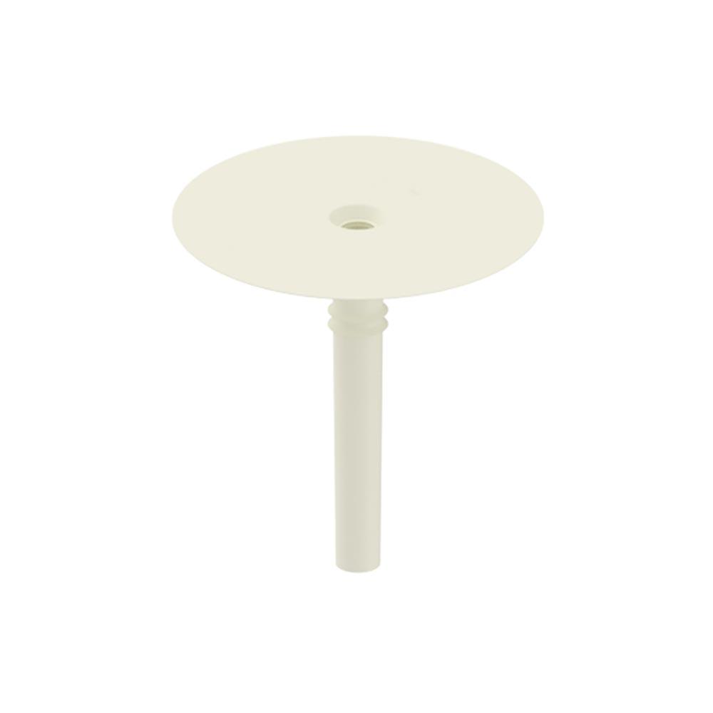 DEKS Flat Roof Round Roof Drain Outlet - White PVC