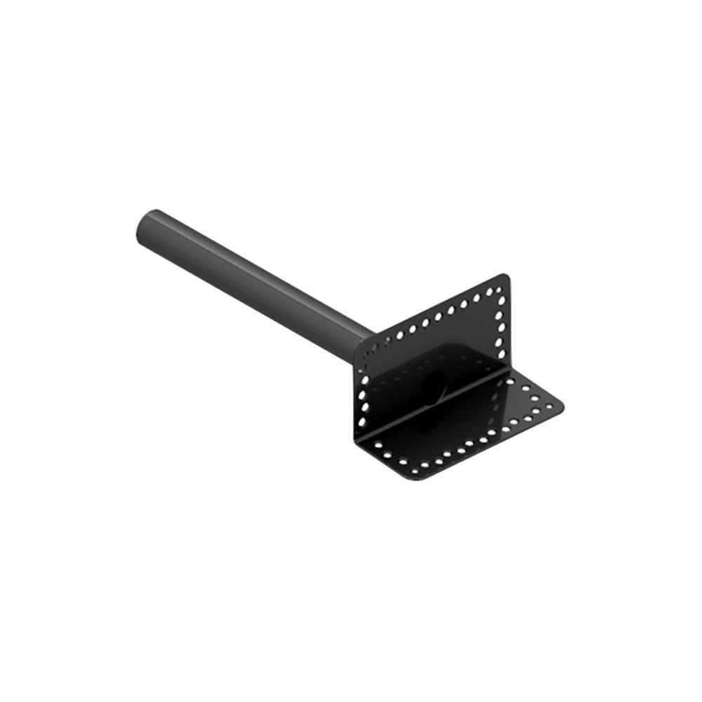 DEKS Flat Roof Round Horizontal Parapet Drain - Black TPE