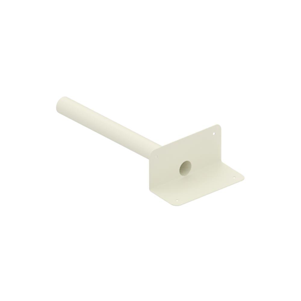 DEKS Flat Roof Round Horizontal Parapet Drain - White PVC