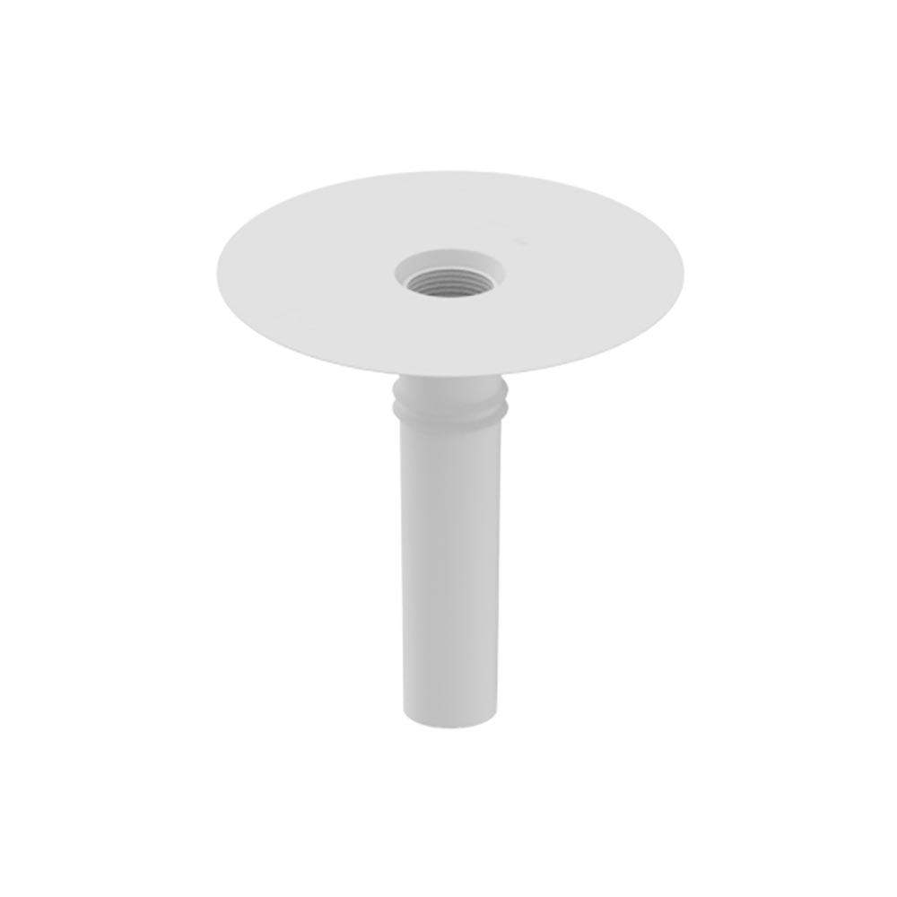 Deks White Flat Roof Round 60Mm Roof Drain Outlet - Tpo