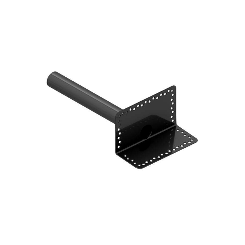 Deks Black Flat Roof Round 63Mm Horizontal Parapet Drain - Tpe