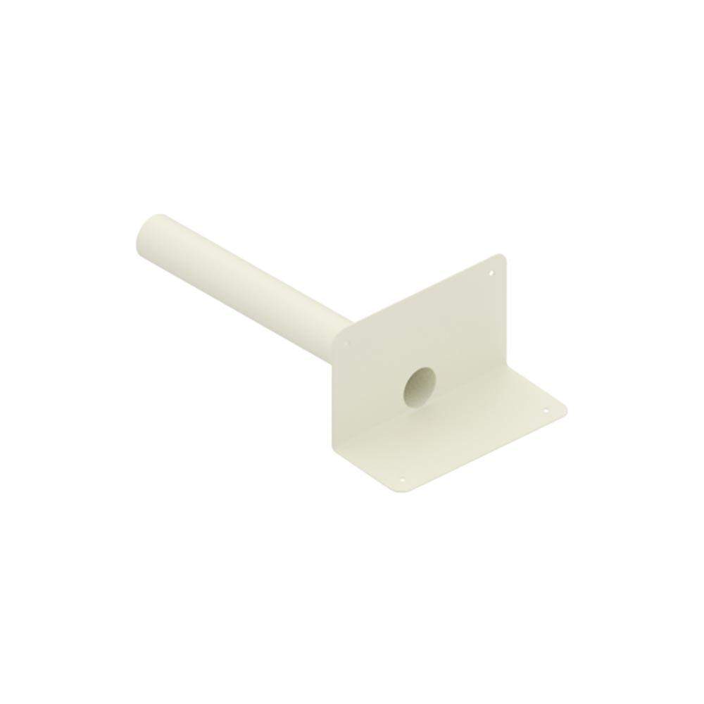 Deks White Flat Roof Round 63Mm Horizontal Parapet Drain - Pvc