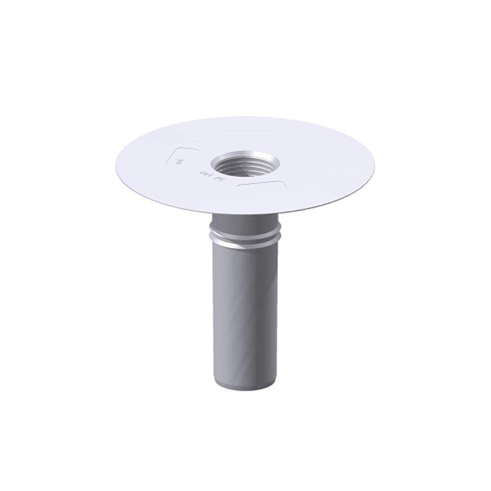 Deks White Flat Roof Round 75Mm Roof Drain Outlet - Tpo