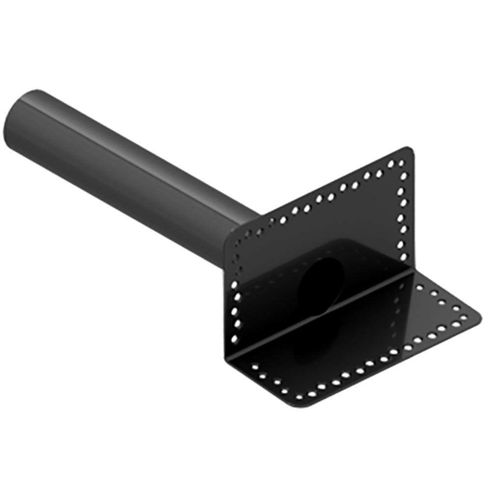 Deks Black Flat Roof Round 80Mm Horizontal Parapet Drain - Tpe