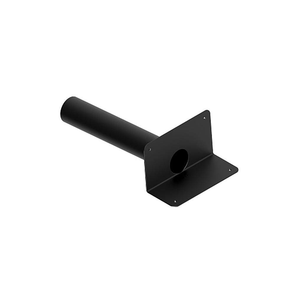 Deks Black Flat Roof Round 90Mm Horizontal Parapet Drain - Epdm