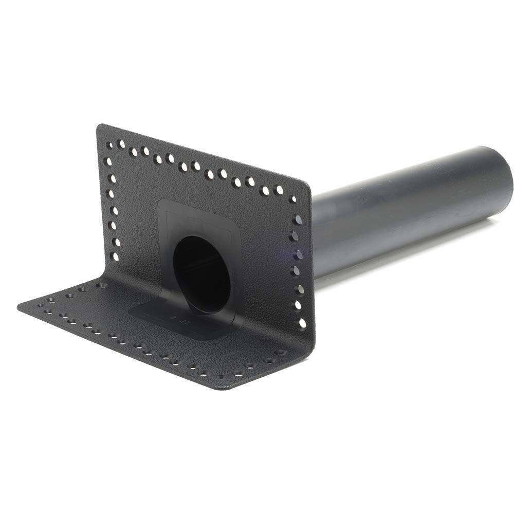 Deks Black Flat Roof Round 90Mm Horizontal Parapet Drain - Tpe