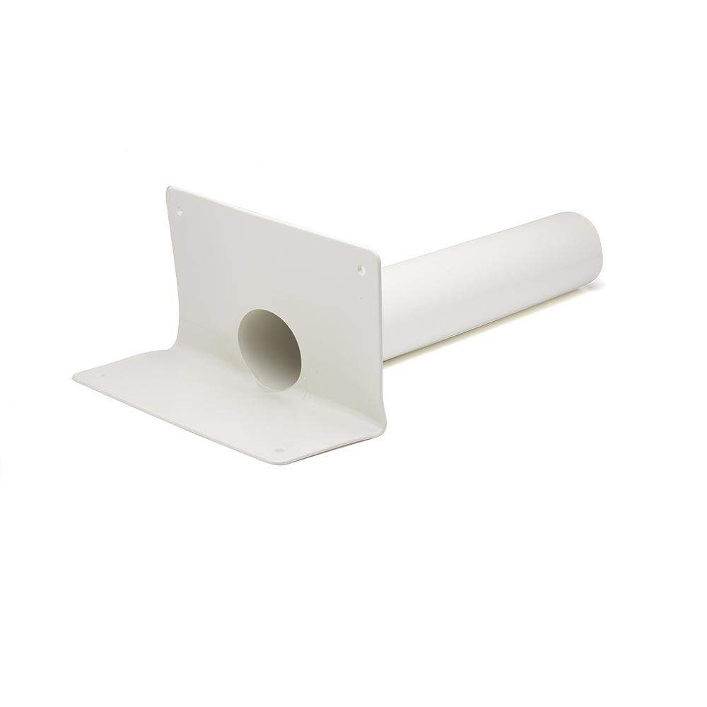 Deks White Flat Roof Round 90Mm Horizontal Parapet Drain - Tpo