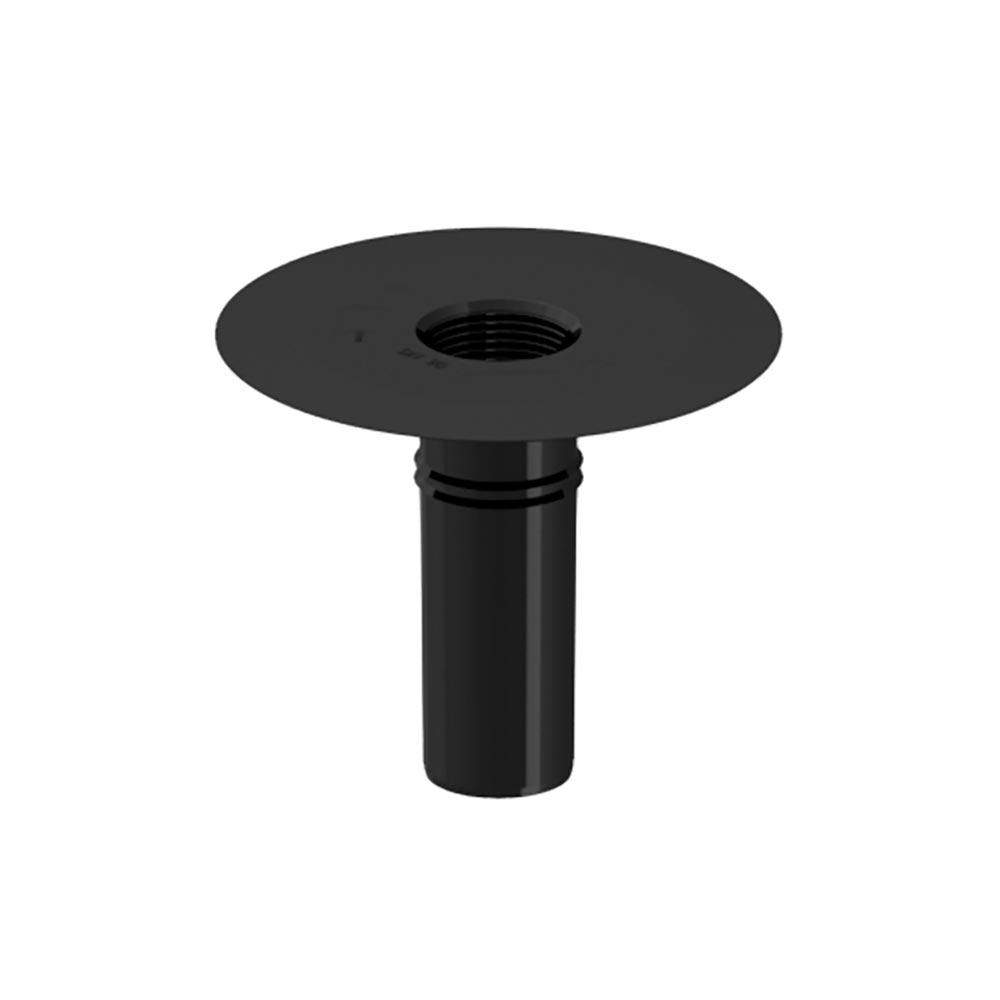 Deks Black Flat Roof Round 90Mm Roof Drain Outlet - Epdm