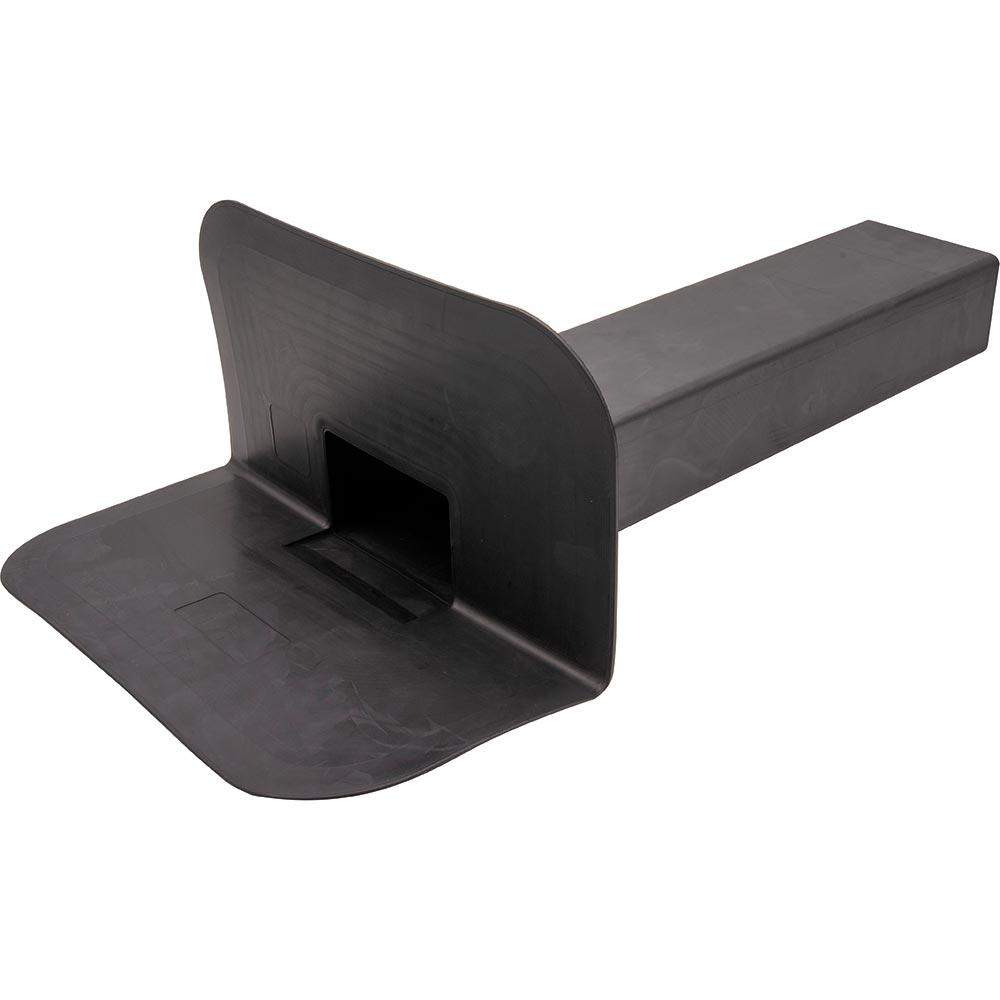 Deks Black Flat Roof 65Mm Horizontal Parapet Drain - Epdm