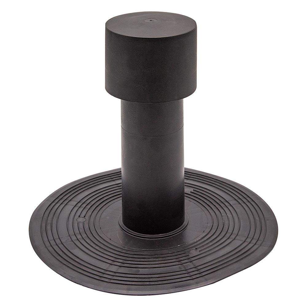 Deks Black Flat Roof Vent In Tpe - 75Mm X 240Mm