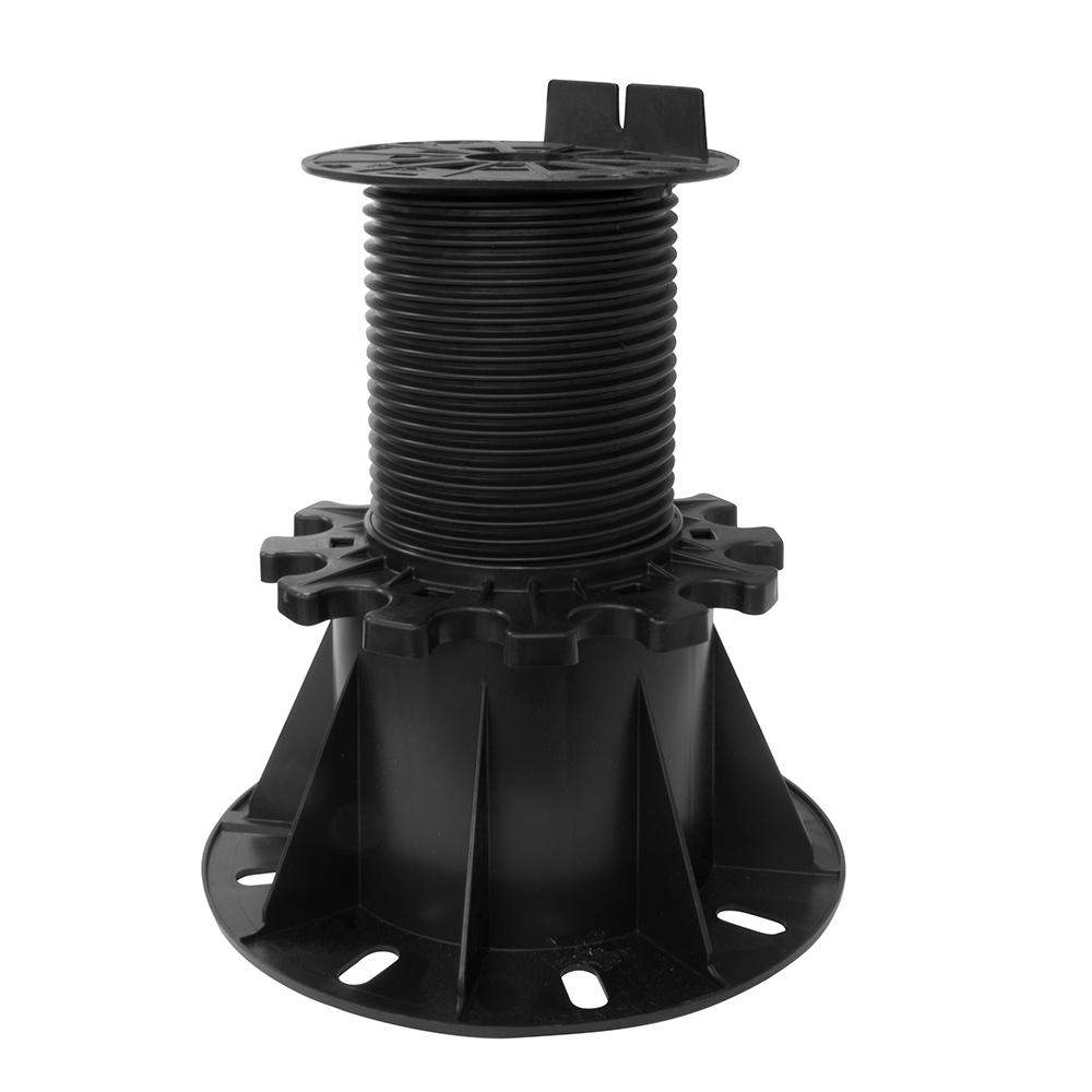 Deks Black Landscaping Adjustable Decking Pedestal In - 115Mm To 220Mm Polypropylene